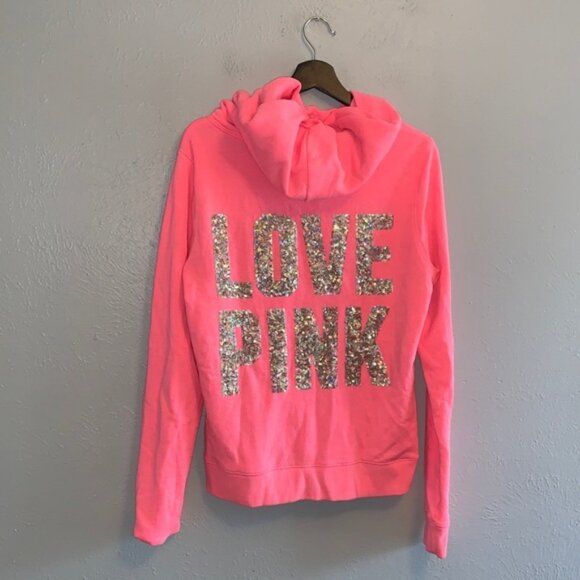 PINK Victoria's Secret Sweaters - Vs sequin full zip